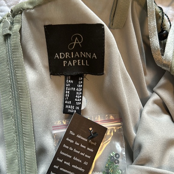 Adrianna Papell ART DECO BEADED BLOUSON GOWN - Picture 7 of 7